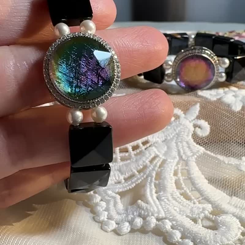 carina accessories 开运水晶能量饰品 黑曜石 天铁 陨石 手排 手 - 手链/手环 - 水晶 多色
