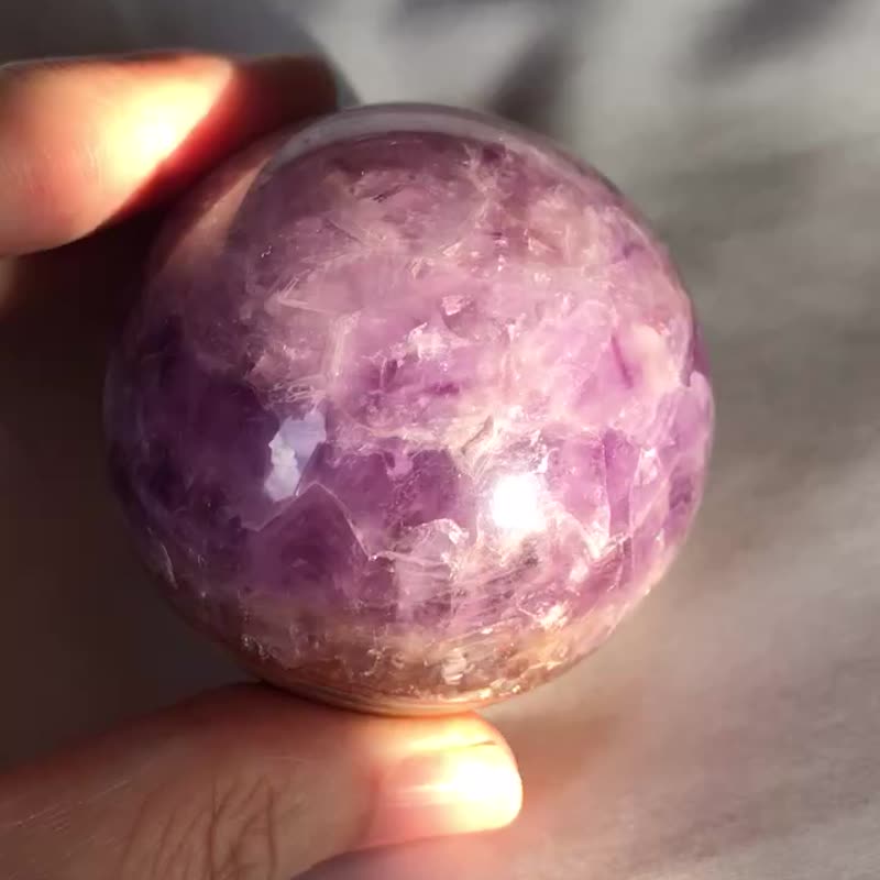 巴西 紫晶 玛瑙 紫水晶 紫晶球 紫镇 矿标 水晶球 水晶原矿 摆设 - 摆饰 - 水晶 紫色