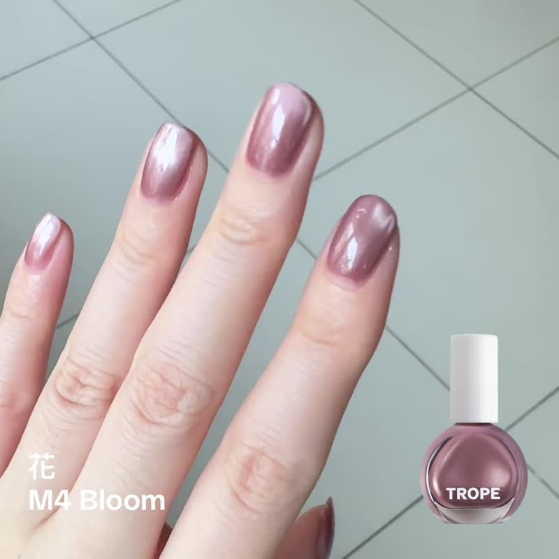 TROPE M4 Bloom 花 | 琉璃水光猫眼 • 水性指彩 - 指甲油/指甲贴 - 颜料 粉红色