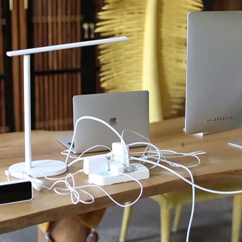 可愛貓腳集線盒 電線整理盒 延長線插座 理線盒 - 收纳用品 - 其他金属 橘色