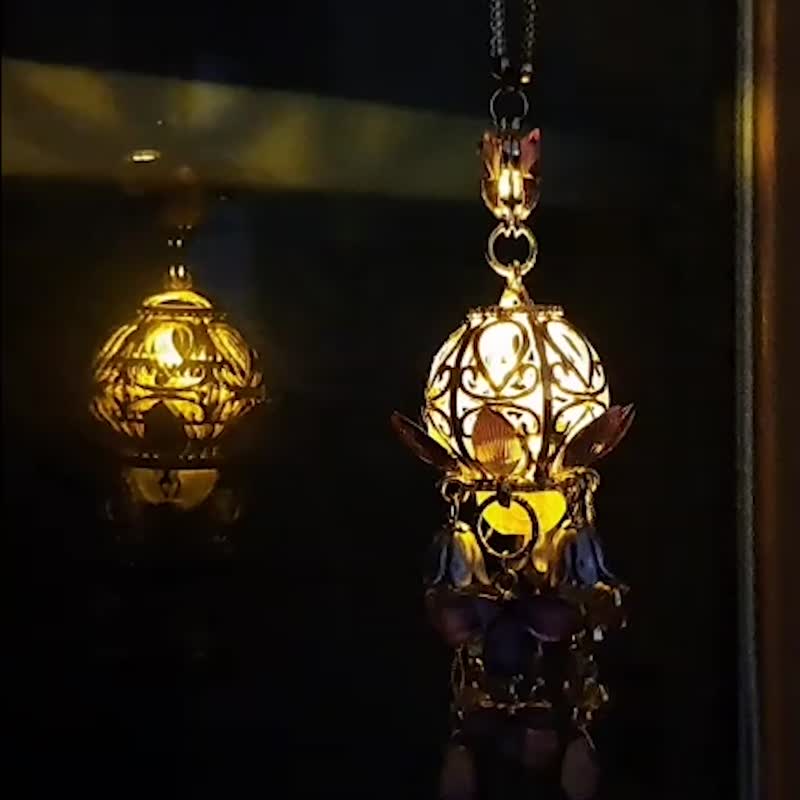 特价【紫藤花开】~禁步 ∕ 车用吊饰 ∕ 包包挂饰 - 吊饰 - 其他金属 紫色