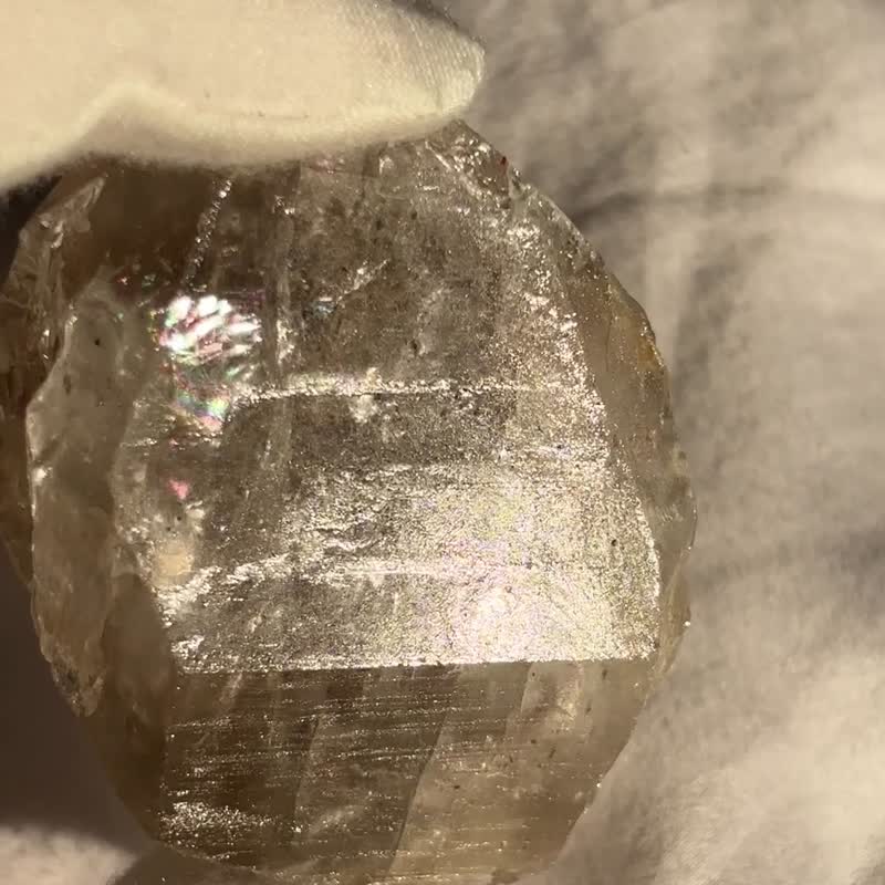 大粒爆彩 印记闪灵钻 骨干 骸骨 水晶原矿 闪灵钻 天然原石 水晶 - 摆饰 - 水晶 透明