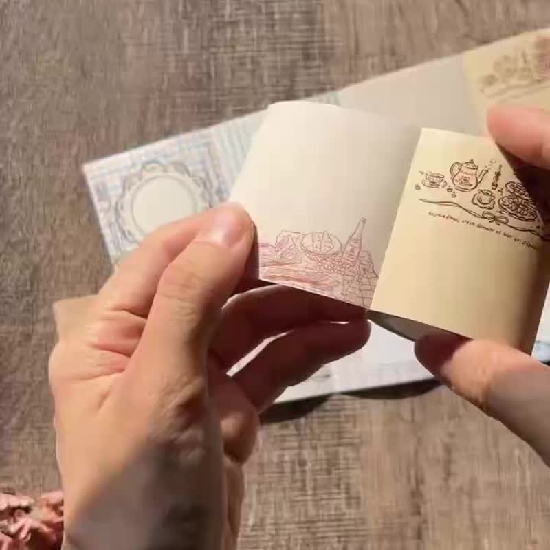 5cm 模造纸割型纸胶带 - 慵懒慢调 - 纸胶带 - 纸 多色