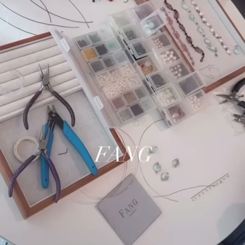 【中山区 金属线编织】捧花戒指/项链 /宝石自选/1人成班 - 金工/饰品 - 其他金属 