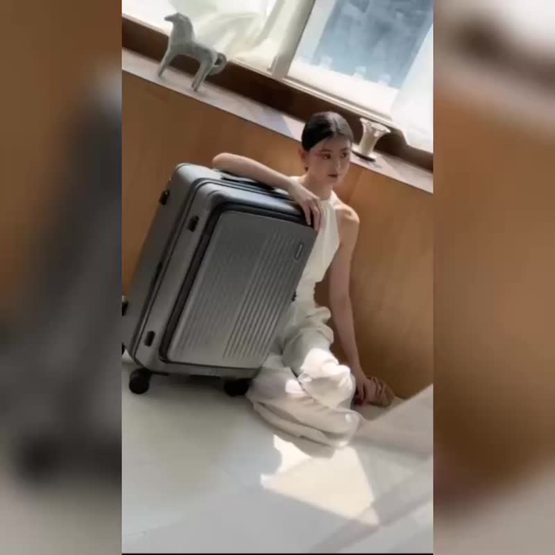送旅行好礼组【金安德森】一键煞车 20 寸 Urban Ease 前开式行李箱 - 行李箱/行李箱保护套 - 塑料 多色