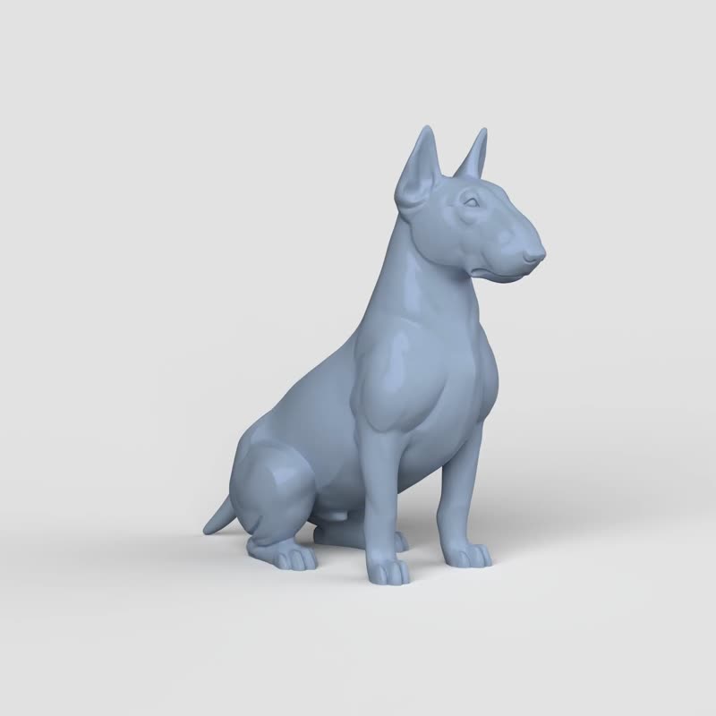 3D模型STL CNC Router文件3dprintable Bullterrier坐 - 其他数码设计 - 其他材质 