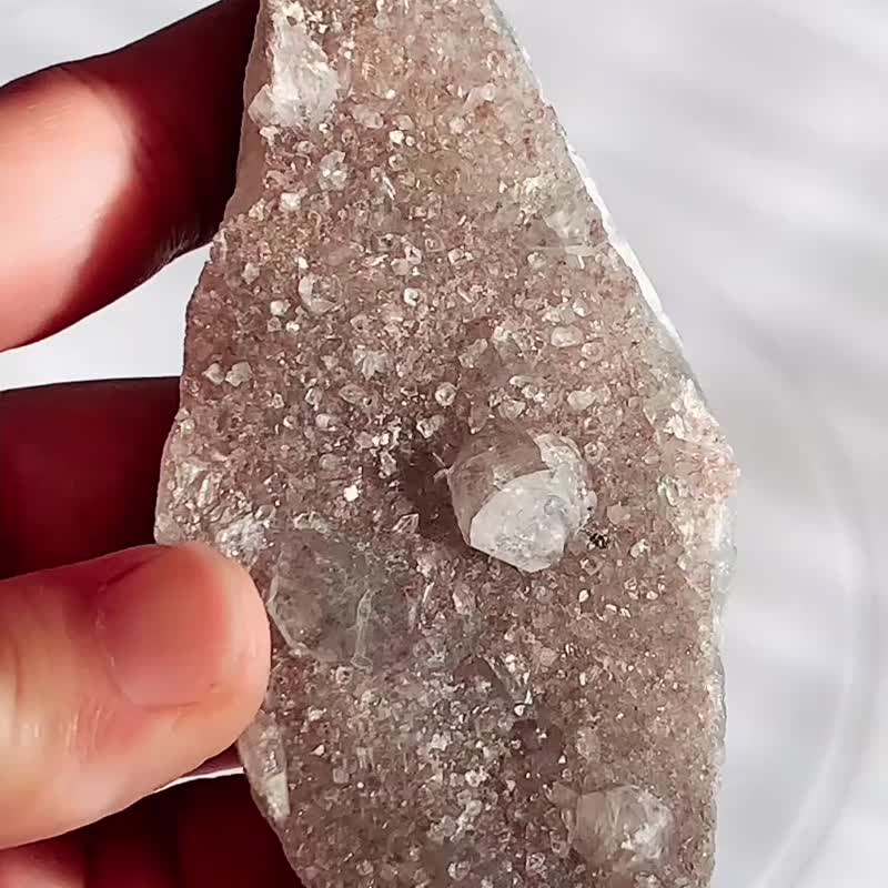 Crystal Corner 隅石丨印度鱼眼石261丨净化丨疗愈水晶法宝 - 摆饰 - 水晶 