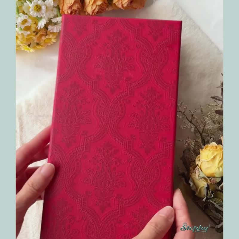 【母亲节礼盒】定制手工丝巾包包挂饰 礼盒 送丝巾扣 |古典红色 - 丝巾 - 其他材质 