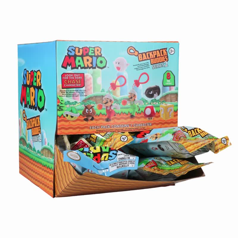 Paladone超级玛利欧3D迷你Figure背包挂饰盲袋包装 - 钥匙链/钥匙包 - 塑料 多色