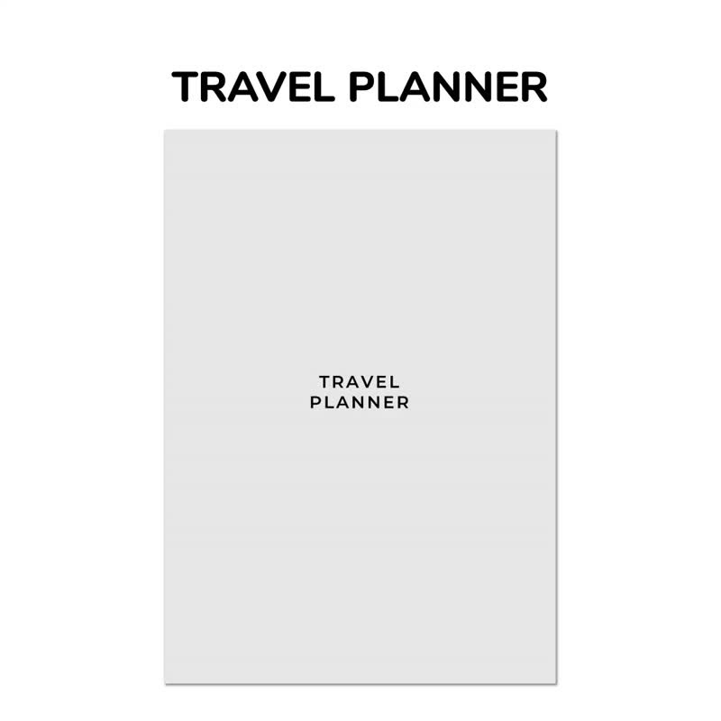 Travel Planner | Gray | Hyperlink - 电子手帐及素材 - 其他材质 