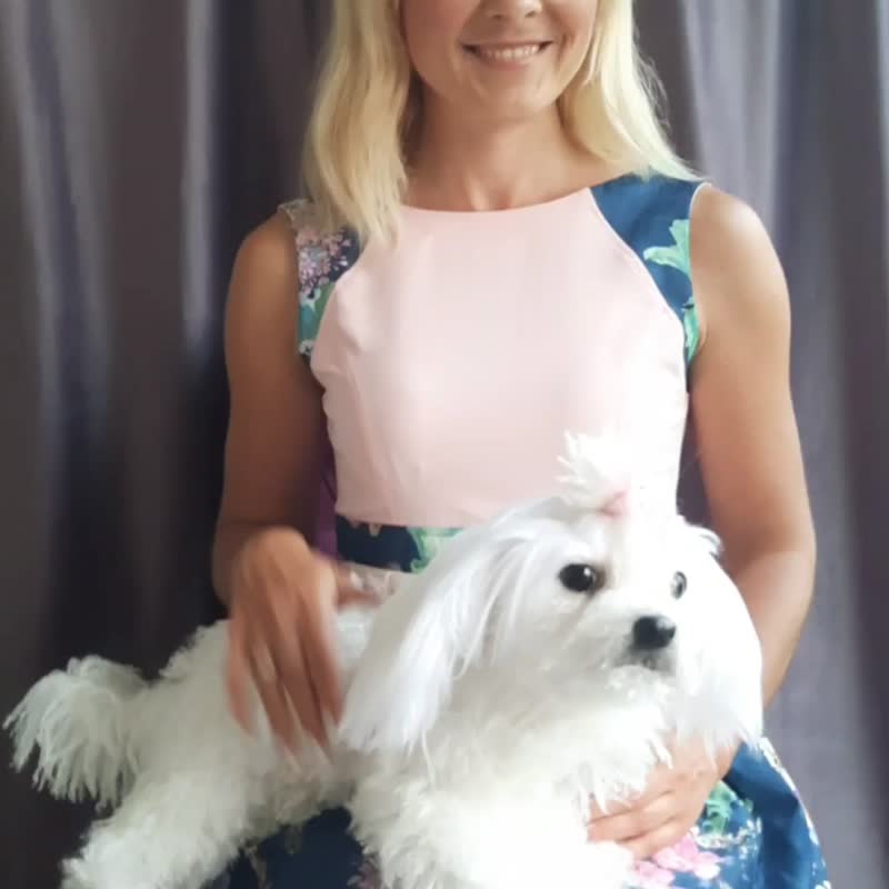 马耳他狗逼真的毛绒玩具。 - 玩具 - 其他材质 白色