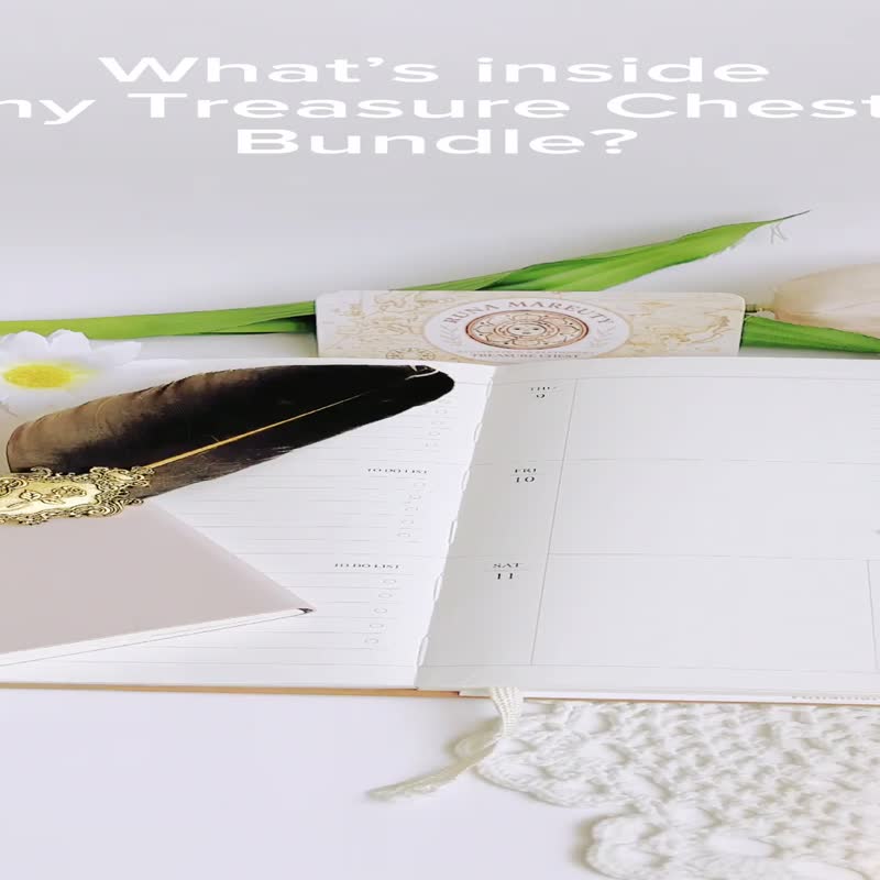 Cottagecore Hobbitcore 剪贴板和日记宝箱组合包 - 贴纸 - 其他材质 