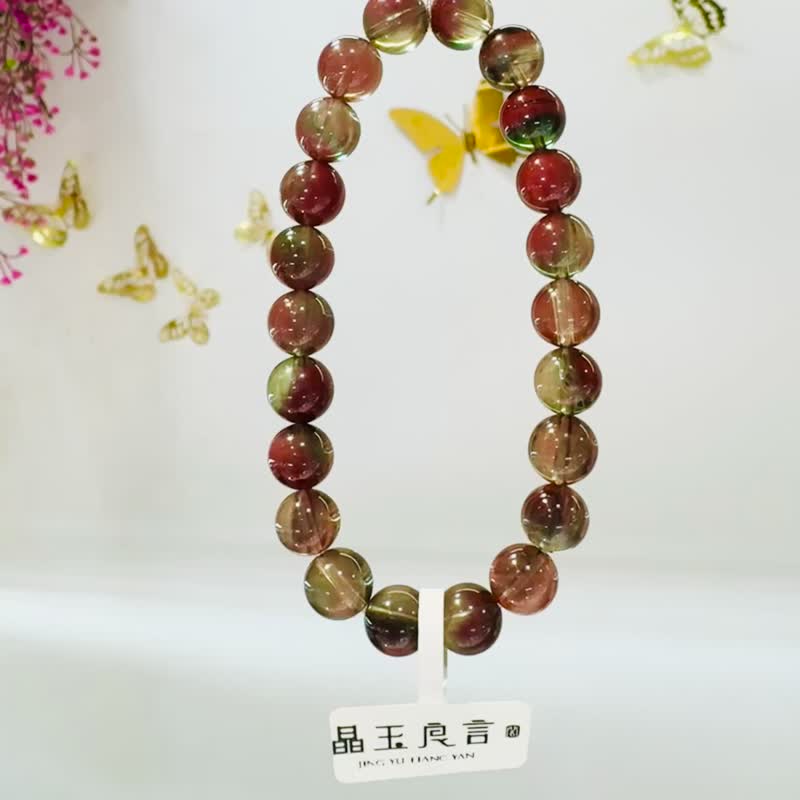 毕业级安德森长石水晶8.5mm20.10g多色晶体提高洞悉力开发潜能力 - 手链/手环 - 水晶 多色