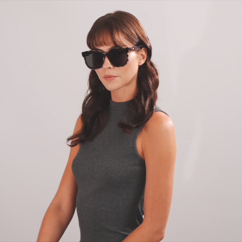 Vivi 奶茶棕琥珀 C755 - 墨镜 - 树脂 