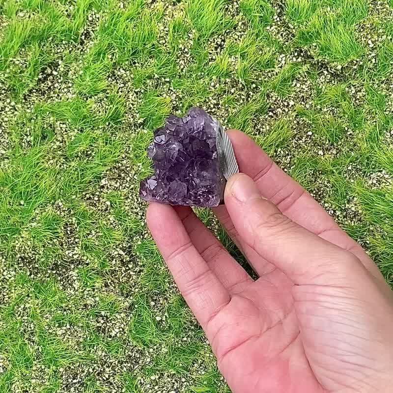 天然紫晶镇 紫水晶// 招财 疗愈// 消磁净化 办公室开运 增智慧 - 摆饰 - 水晶 紫色