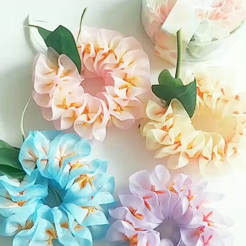 尤克里里配件 夏威夷热带花 欧根纱缎带鸡蛋花 乌克丽丽背带 - 吉他配件 - 棉．麻 粉红色