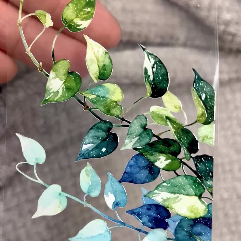 153 繁盛黃金葛Lush Golden Pothos - 纸胶带 - 塑料 多色
