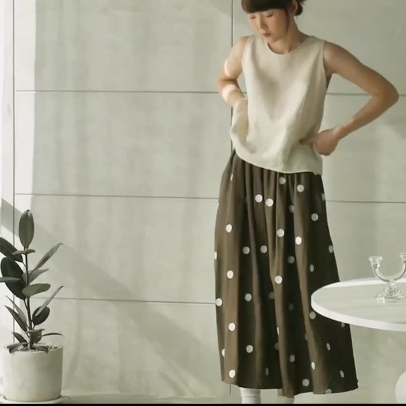 Lucky Bag - Choose 1 Skirt and 1 Shirt - 裙子 - 亚麻 灰色