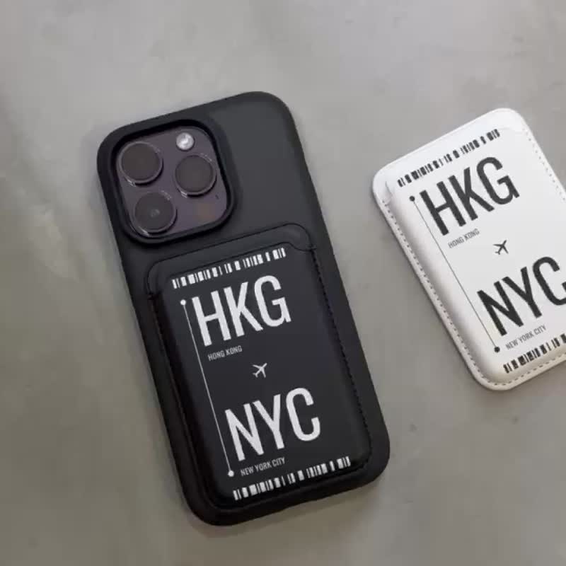 Boarding Pass | MagSafe 超强磁吸皮革卡套 - 手机配件 - 人造皮革 
