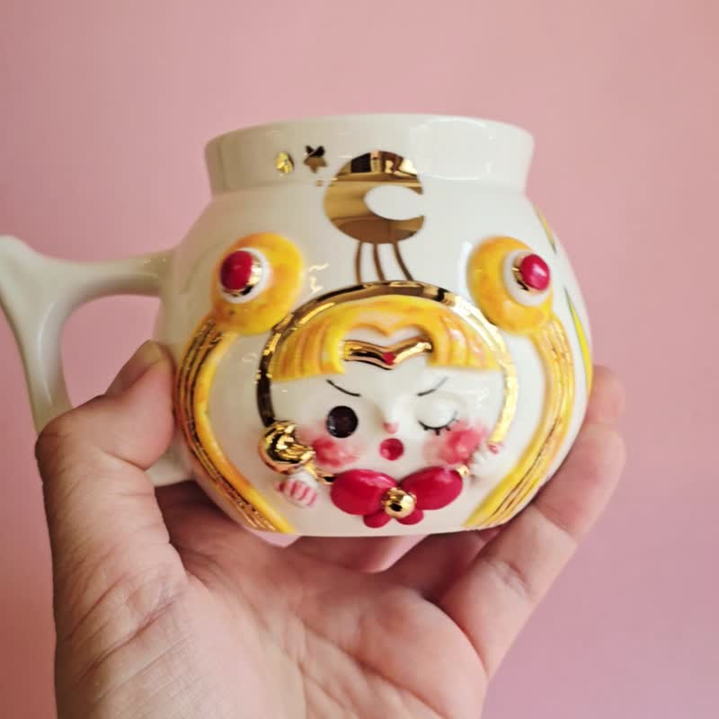 经典月亮战士小兔宝宝 - 花瓶/陶器 - 瓷 多色