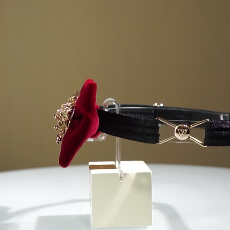 WEIXUWANG 哥特系列 金属丝绒领结 - 领结/领巾 - 其他材质 