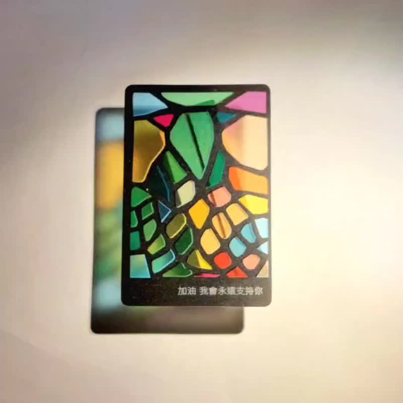 幻灯片 玻璃彩绘感 书签 可定制 祝福 语录 礼物 卡片 SS23 - 卡片/明信片 - 纸 