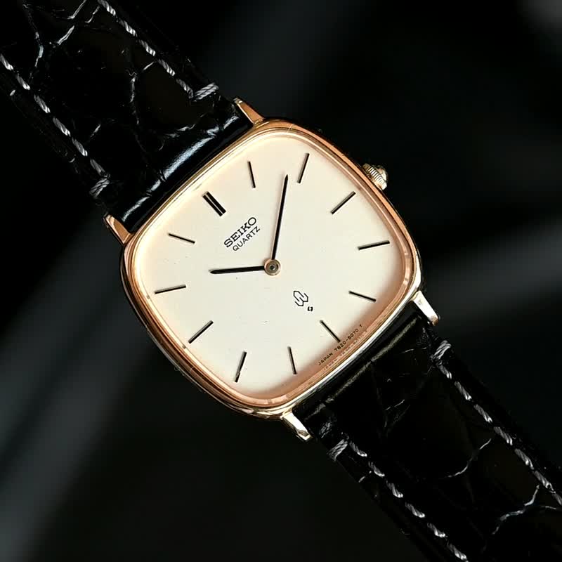 SEIKO Chariot 石英男表 30 毫米镀金表壳 Ref.7820-5050 手袋 古董手袋 复古手袋 - 男表/中性表 - 不锈钢 金色