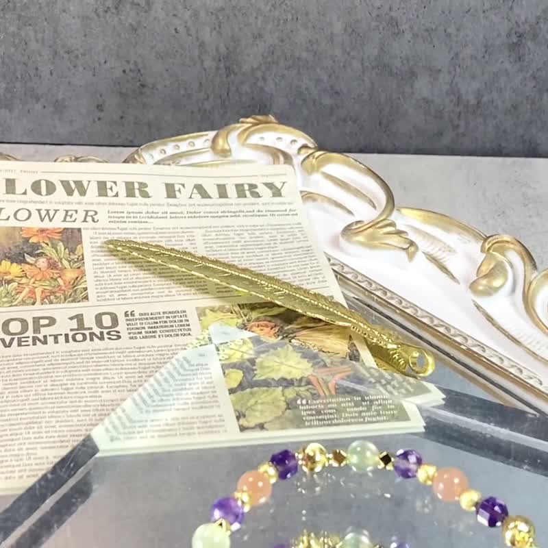 许愿精灵 | 葡萄石 金太阳 紫水晶 | 心愿实现使者 |女士水晶手链 - 手链/手环 - 水晶 橘色