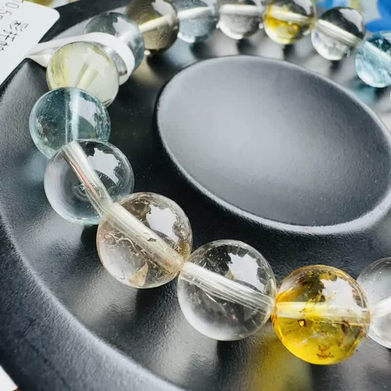 精品自用冰彩托帕石水晶手珠 10.5mm41.22g 增强表达能力说服力 - 手链/手环 - 水晶 多色