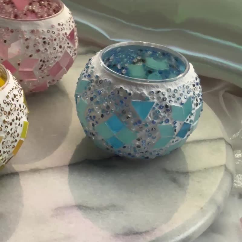 【预购】马赛克烛台/玻璃烛台/手工烛台 - 蜡烛/烛台 - 其他材质 