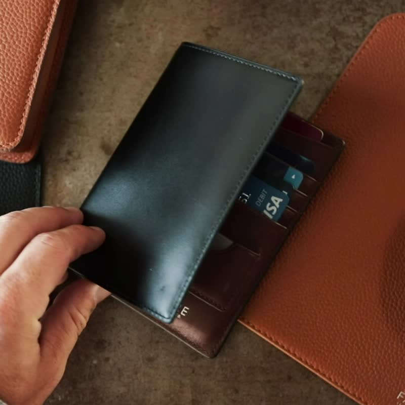 【出游必备】真皮护照多用途钱包 Specter Passport Wallet - 皮夹/钱包 - 真皮 蓝色