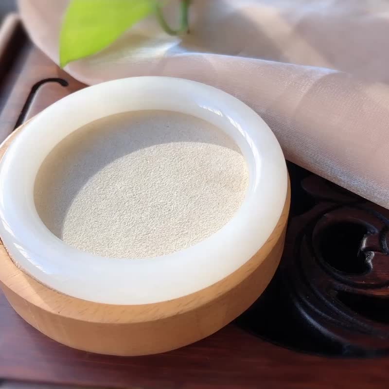 收藏级天然羊脂白玉手镯 圈口60MM 老坑一级白大圈口圆条 - 手链/手环 - 玉石 