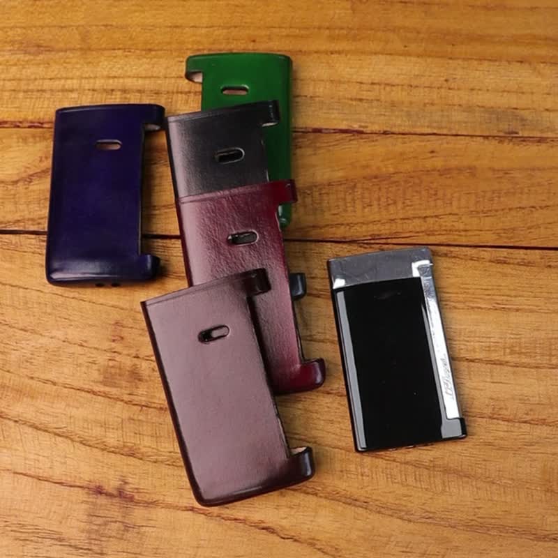 适用于法国都彭打火机Slim7minijet保护套S.T.Dupont手工皮套 - 收纳用品 - 真皮 多色