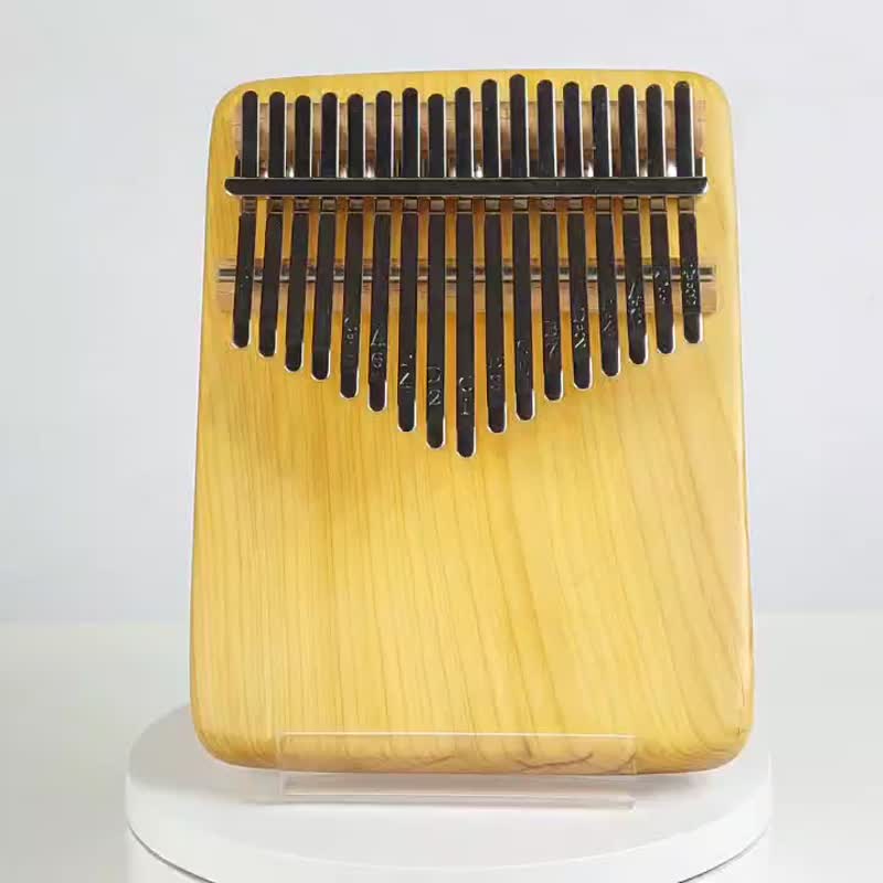 日本香榧木(有淡肉桂香)拇指琴/17音拇指琴/KALIMBA - 吉他/乐器 - 木头 金色