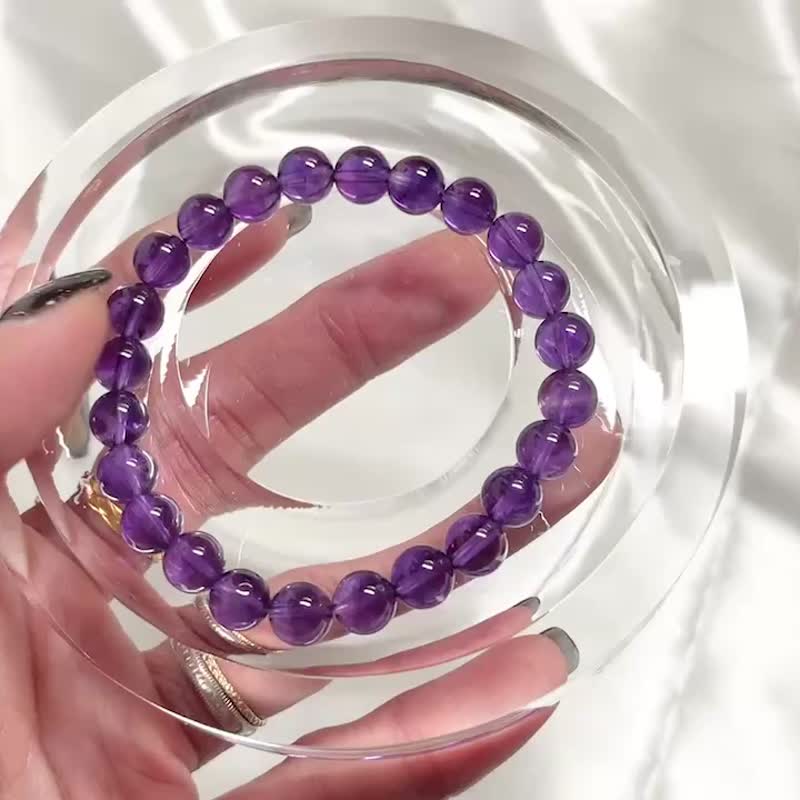 乌拉圭紫水晶 | 水晶净化喷雾组 | 九紫离火年必备 - 手链/手环 - 精油 紫色