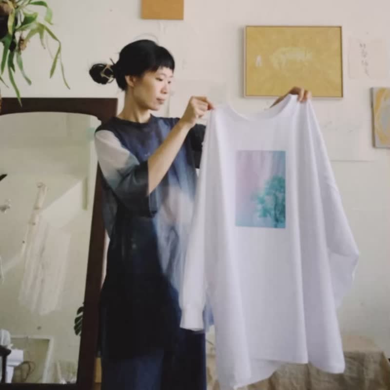 树 |  松松上衣 - 女装上衣 - 棉．麻 白色