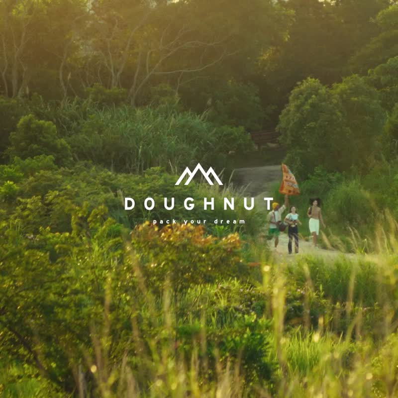 【DOUGHNUT】防泼水 斜/侧/后背3用 可拆式水桶包 束口-湖水蓝 HA - 侧背包/斜挎包 - 尼龙 蓝色