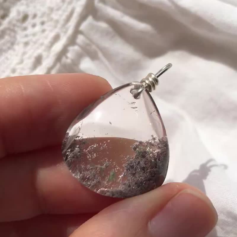 巴西 四季幽灵 红幽灵 绿幽灵 水晶吊咀 原石 水晶 摆设 phantom - 项链 - 水晶 多色