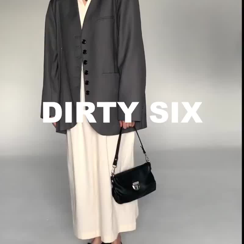 嬰兒藍 多吃聖代 3色入長短雙肩帶 復古大鎖扣軟皮腋下斜肩背小包 - 侧背包/斜挎包 - 人造皮革 蓝色