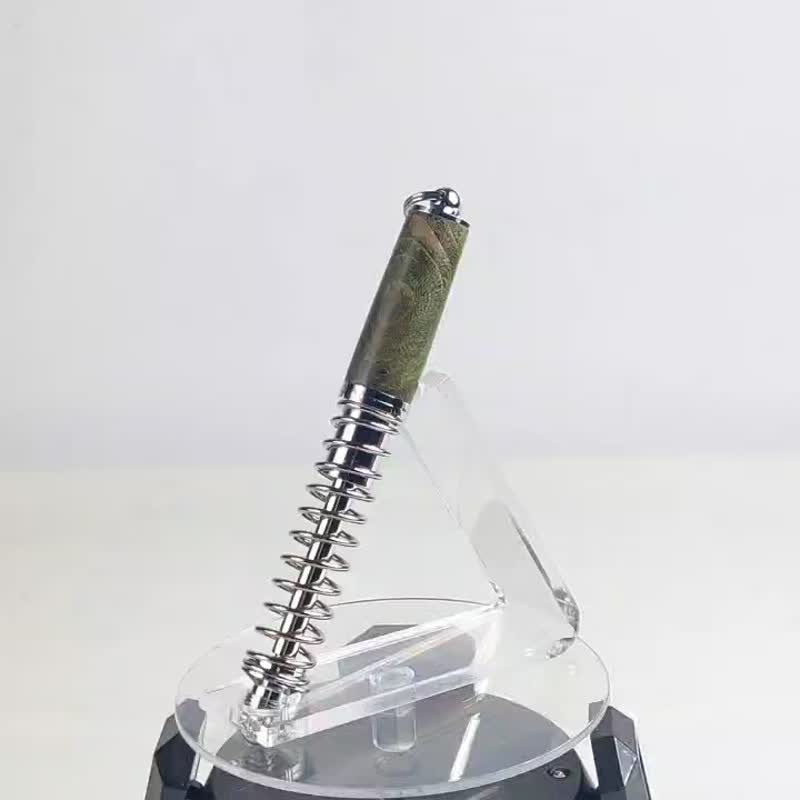 稳定木避震器旋转原子笔 /手工原子笔/KOBE手工笔 - 圆珠笔/中性笔 - 木头 绿色