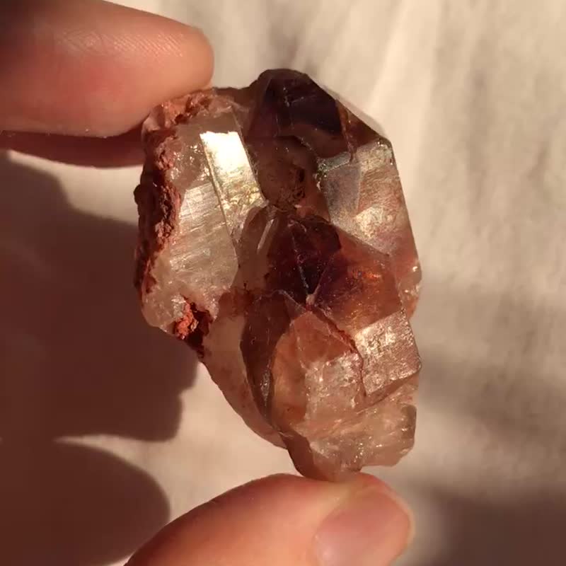 彩虹皮超七水晶 紫晶 紫水晶原石 城堡 骨干水晶 印记 摆件 天然 - 摆饰 - 水晶 紫色