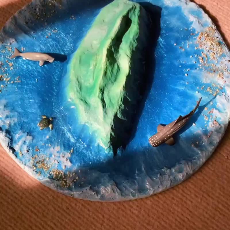 山脉海岛微景雕塑 喷笔与环氧树脂工作坊 - 其他 - 陶 