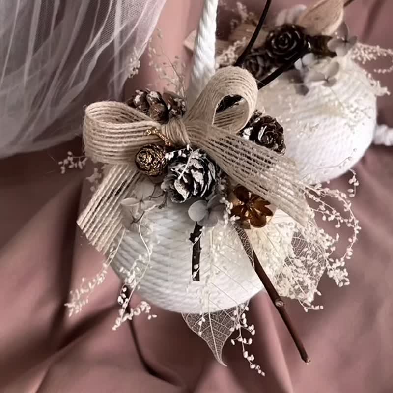 圣诞吊饰花球 附包装礼盒 - 干燥花/捧花 - 植物．花 多色