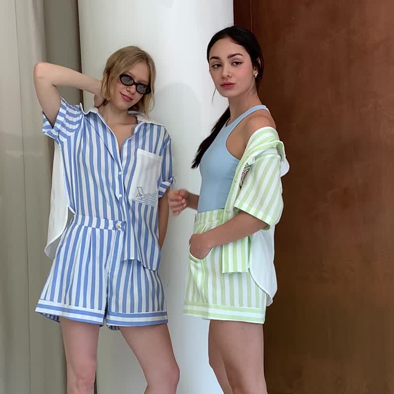 Coconut Beach Set 衬衫 + 短裤套装 (不含泳衣) - 其他 - 其他材质 多色