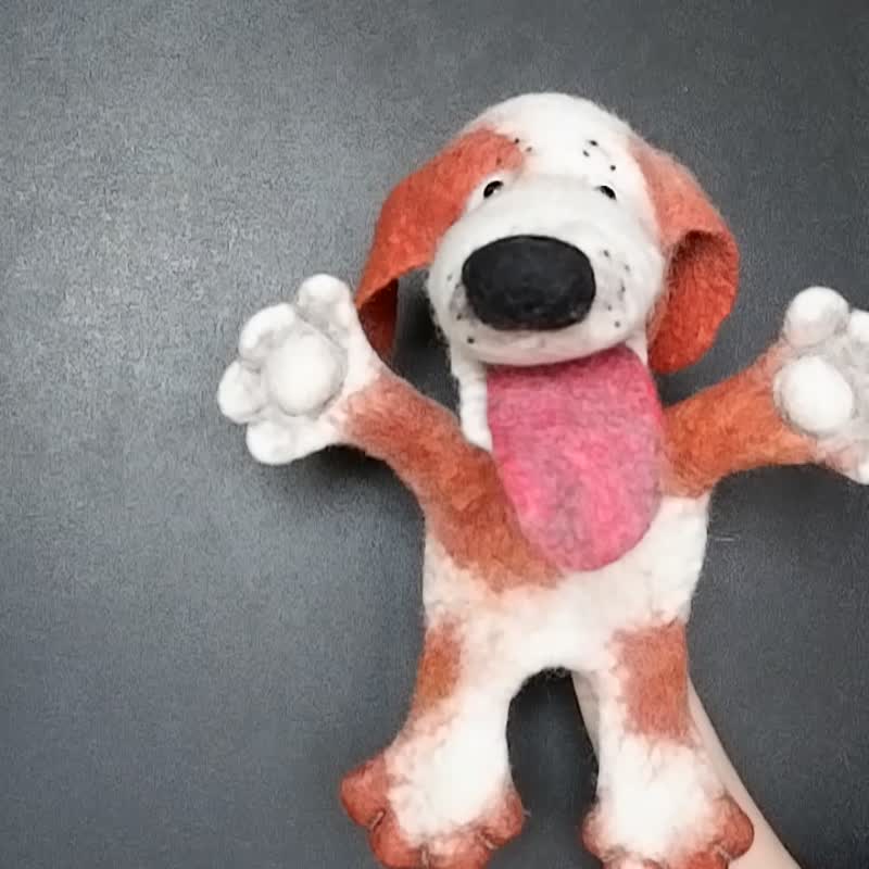 小狗手偶 可爱 手偶 - 玩具/玩偶 - 羊毛 灰色