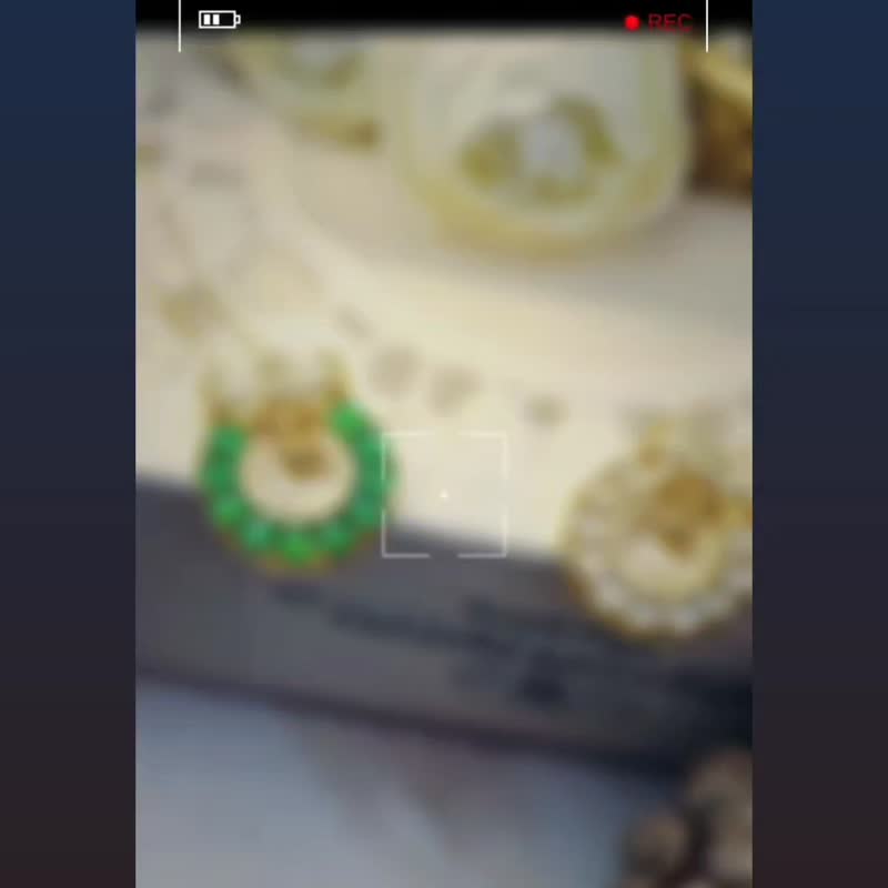 进财|梦幻在逃公主系|A货翡翠纯银蝴蝶结花圈吊坠项链 - 项链 - 玉石 