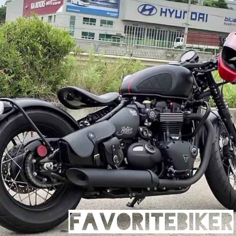 Triumph 马鞍包 (Vintage Brown) 真皮 适用于 Speed Master, Bobber 机车 - 侧背包/斜挎包 - 真皮 