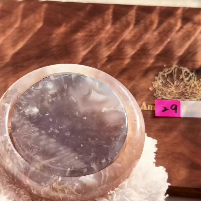 满树烂漫丨樱花玛瑙手镯丨水晶灵气能量喷雾丨弥雅原创设计 BC29 - 手链/手环 - 水晶 粉红色