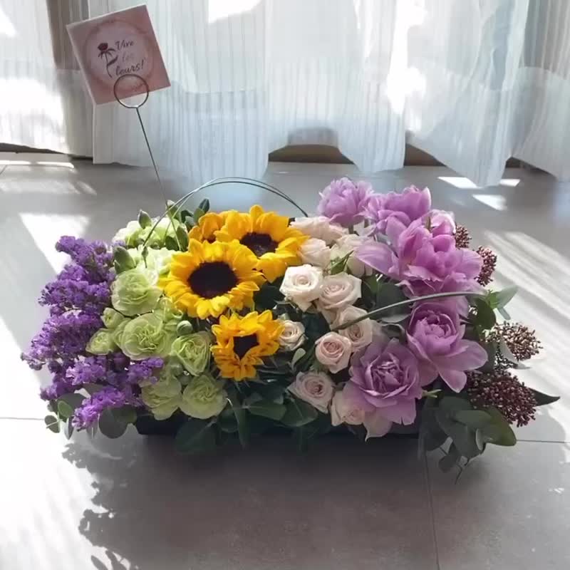【拜访花礼】向日葵郁金香鲜花枱花 The Flower Bed - 植栽/盆栽 - 植物．花 多色
