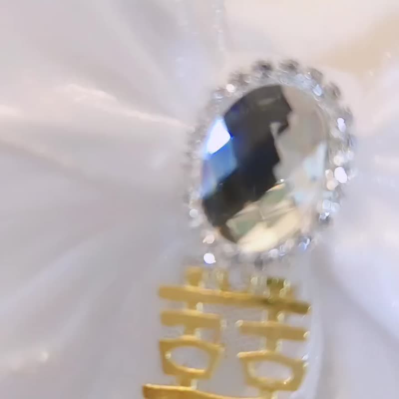 囍 白纱 婚体 结婚 pre wedding 轻薄纱 造型颈饰 颈项 - 衣/帽 - 棉 白色